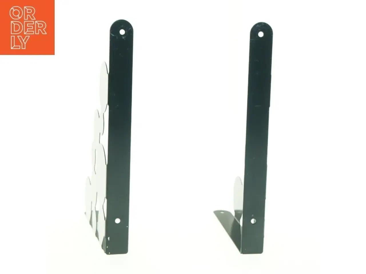 Billede 3 - Sorte metal hyldeknægt (str. 25 x 18 x 2 cm)