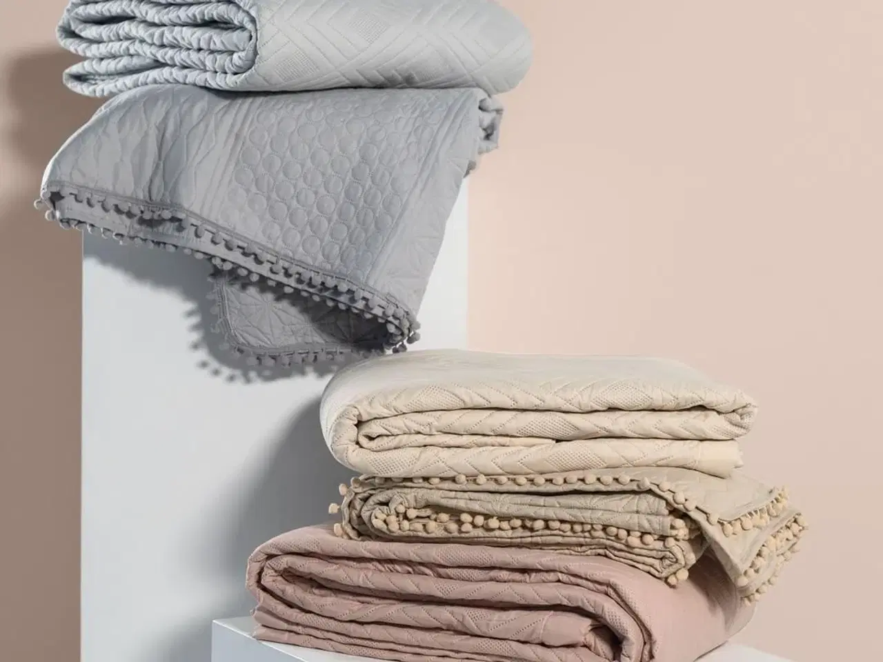 Billede 7 - Sengetæppe – Amelia Home OPHELIA, flaskegrøn mikrofiber, 200×220 cm