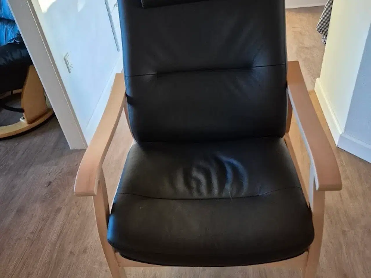 Billede 3 - Otiumlænestol i ægte læder