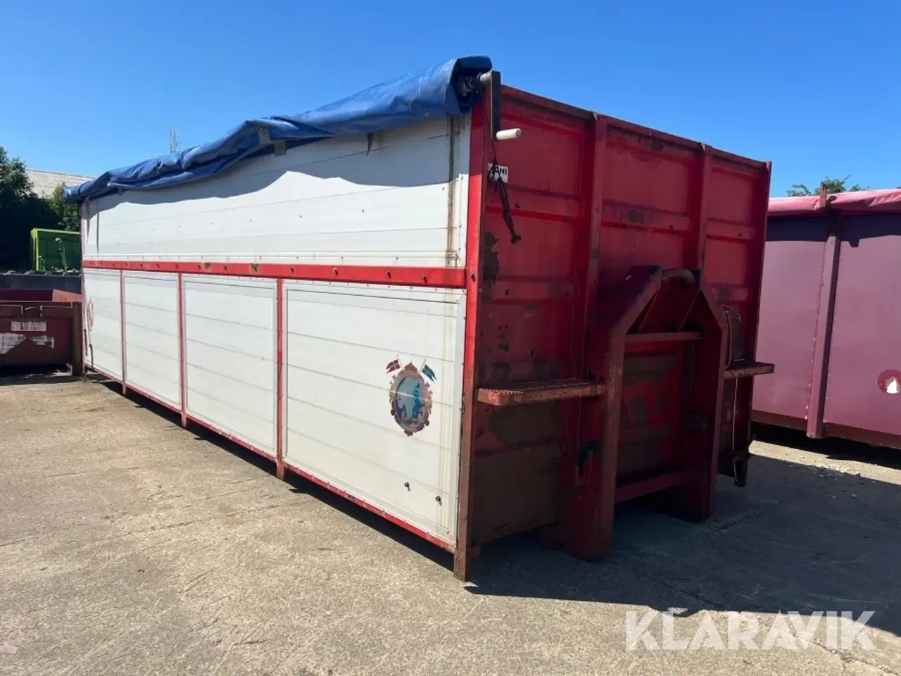Billede 2 - Korn container med rullepressenning og aluminiums sider