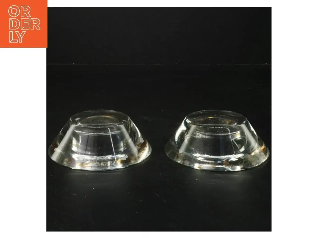 Billede 2 - To glas lysestagerfra holmegaard (str. Ø 11 cm)