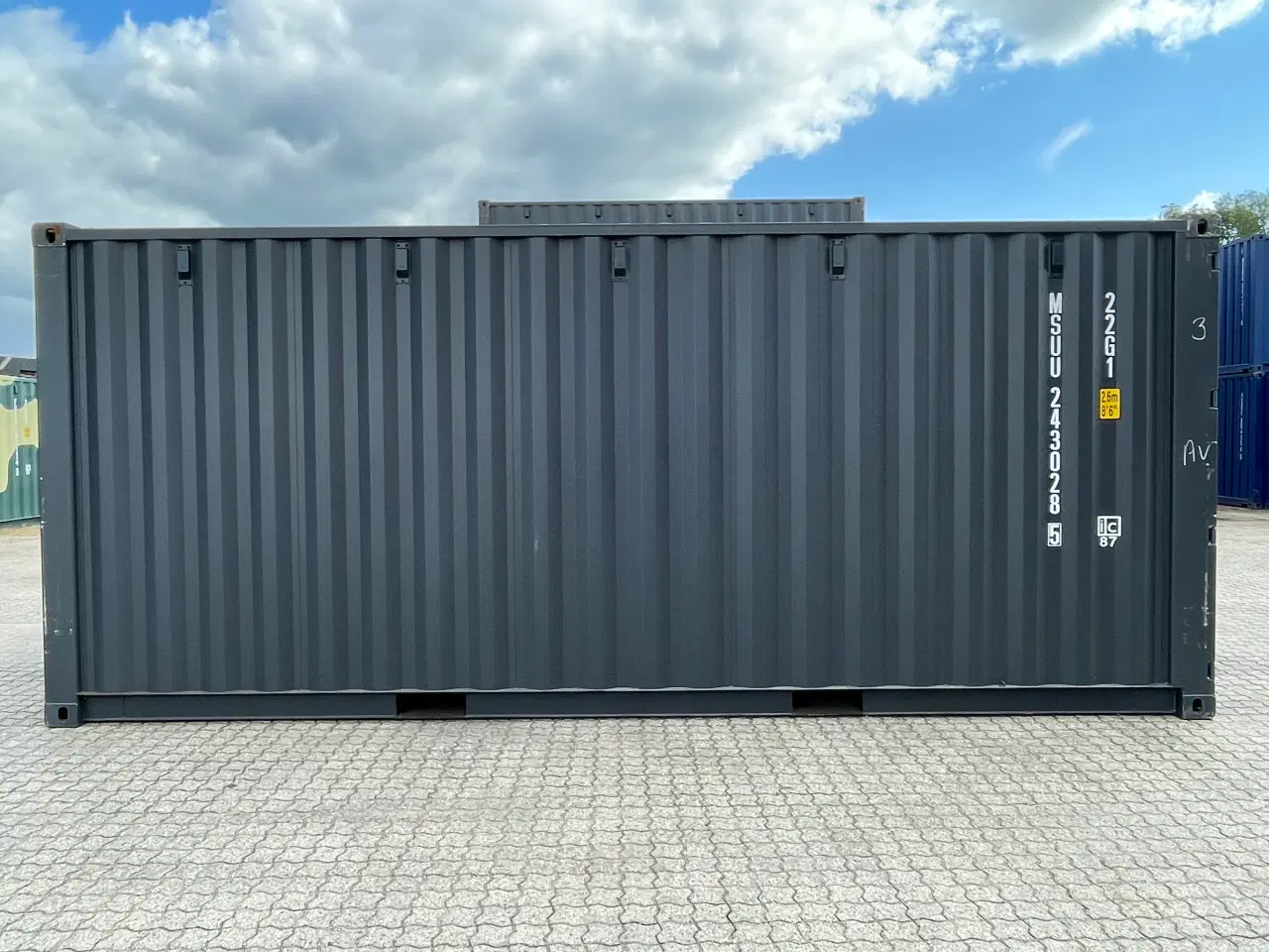 Billede 5 - 20´ fods Container i farve Ral: 7021 nye one way