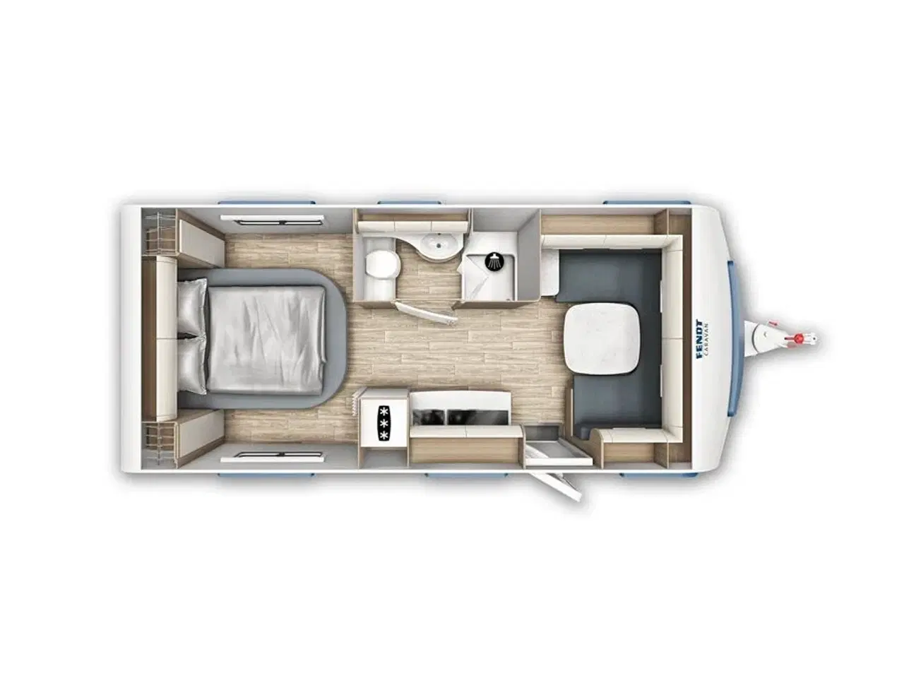 Billede 19 - 2023 - Fendt Tendenza 560 SFDW   Lækker Fendt Tendenza med Fritstående dobbeltseng fra Hinshøj Caravan A/S