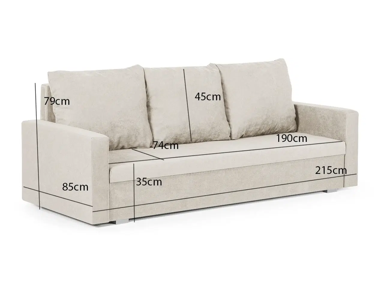 Billede 8 - 3-per. sofa med sovefunktion  DELTAVI