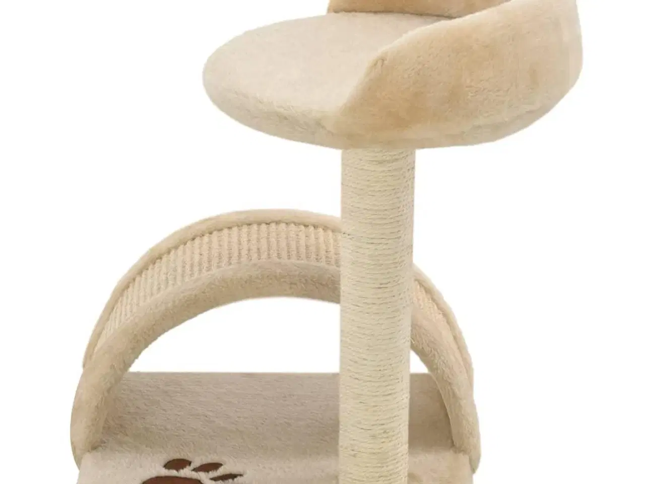 Billede 3 - Kradsetræ til katte med sisal-kradsestolper 40 cm beige og brun