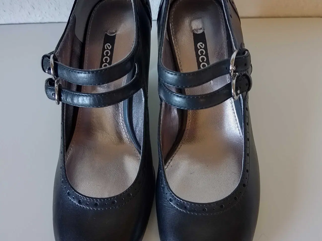 Billede 2 - Ecco pumps sort læder