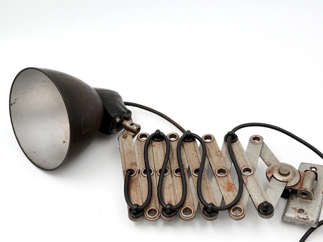 Billede 2 - Gammel Østtysk Bauhaus stil sakse værkstedslampe