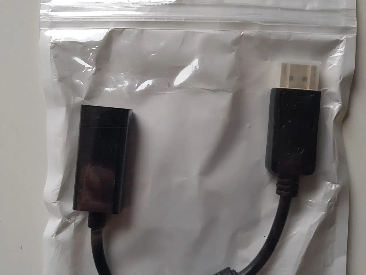 Billede 3 - Optisk kabel 1m , Display port han til HDMI hun
