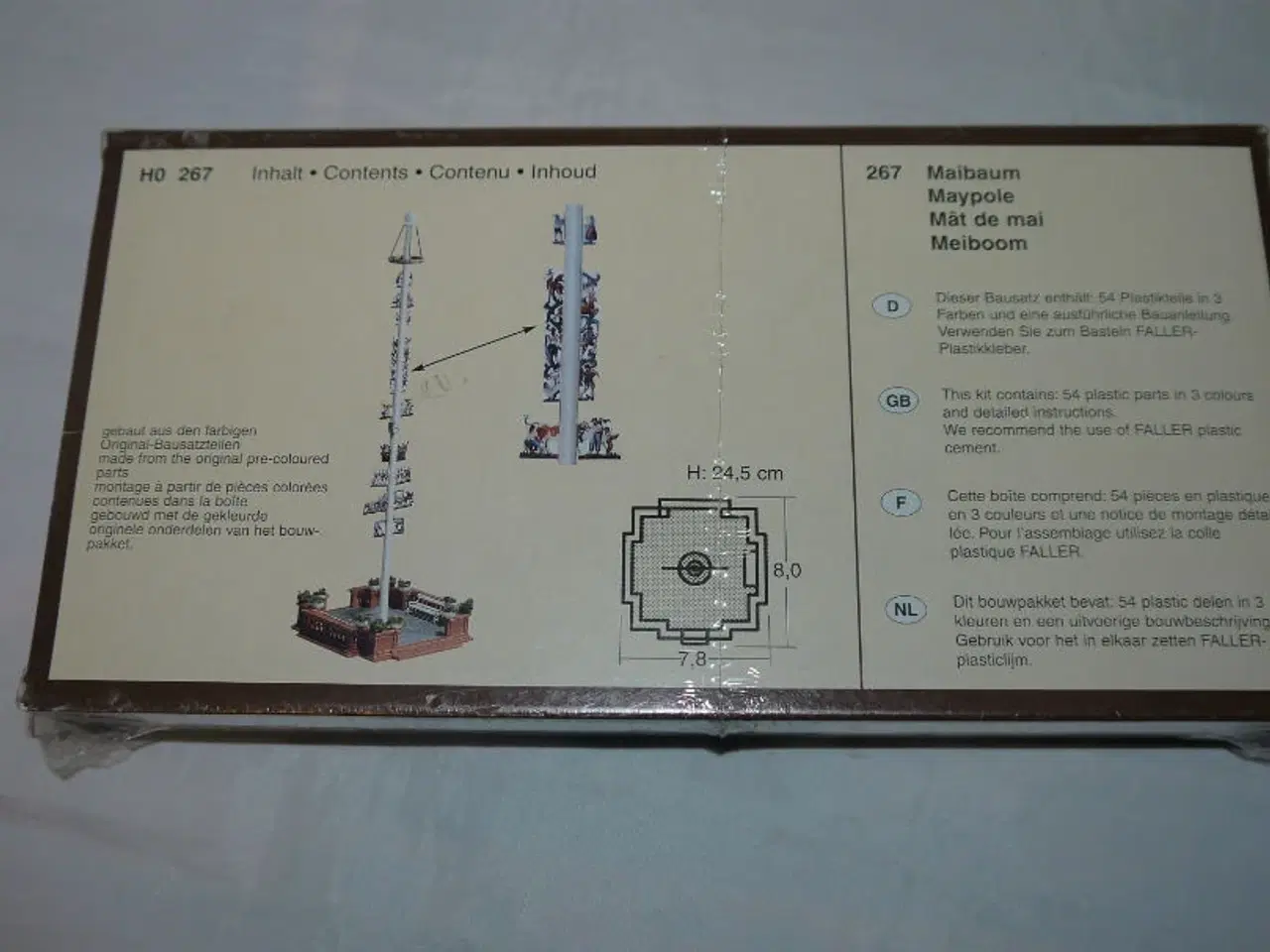 Billede 2 - Faller 267 Byggesæt MAJSTANG Nyt i ÆSKE. H0