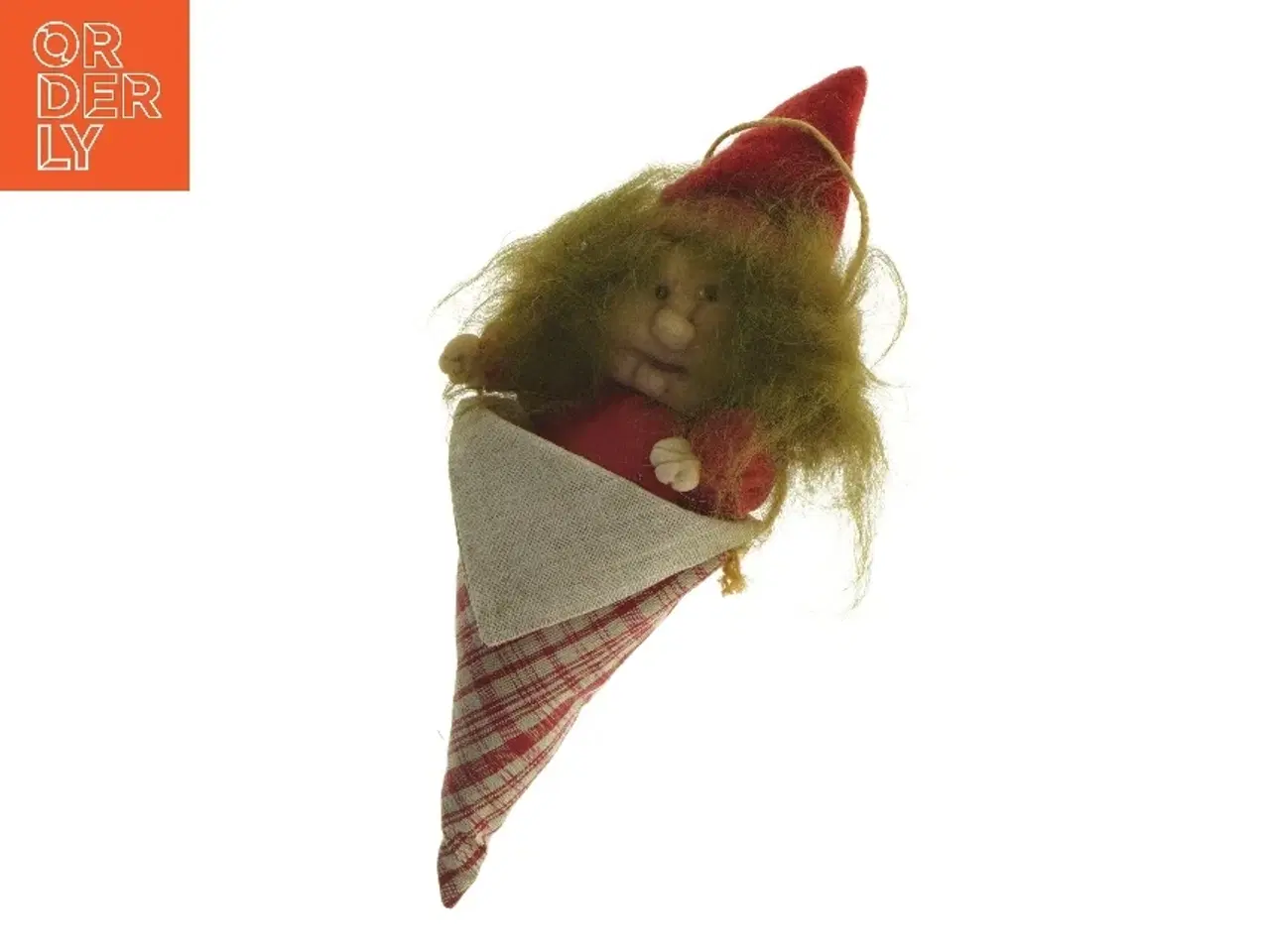 Billede 1 - Juledekoration nissefigur (str. 34,5 cm)