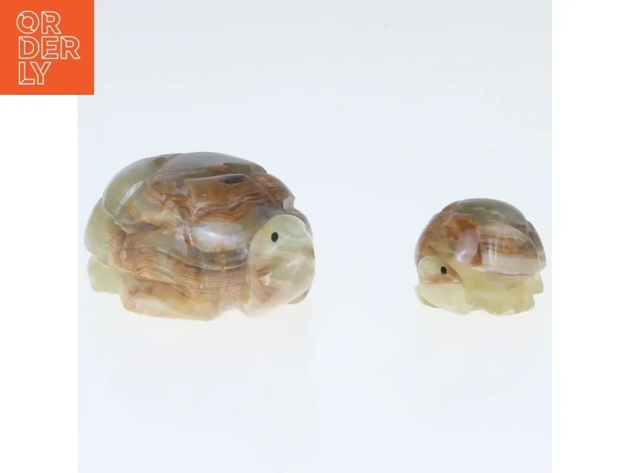 Billede 5 - Onyxfigurer af skildpadder (str. 7 cm. og 4,5 cm)