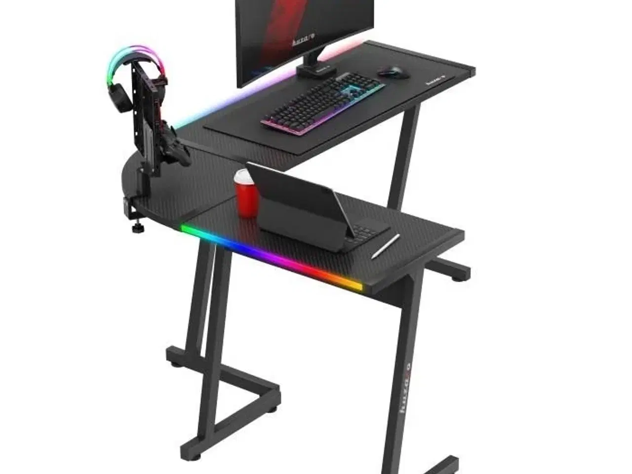 Billede 4 - Gamingbord Huzaro Hero 6.0 RGB – sort L-form