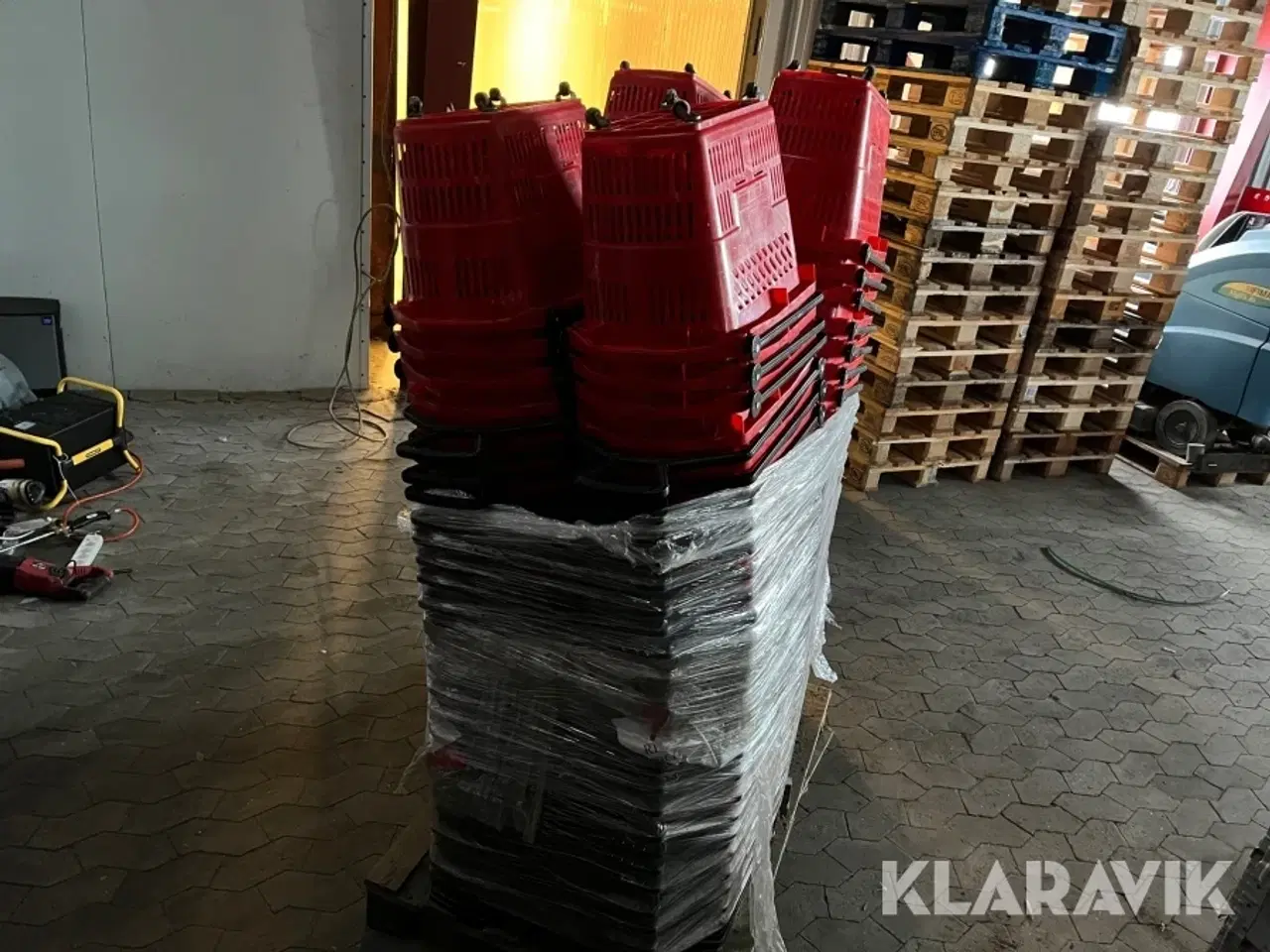 Billede 3 - Indkøbskurve på hjul 1 palle - 110 styk