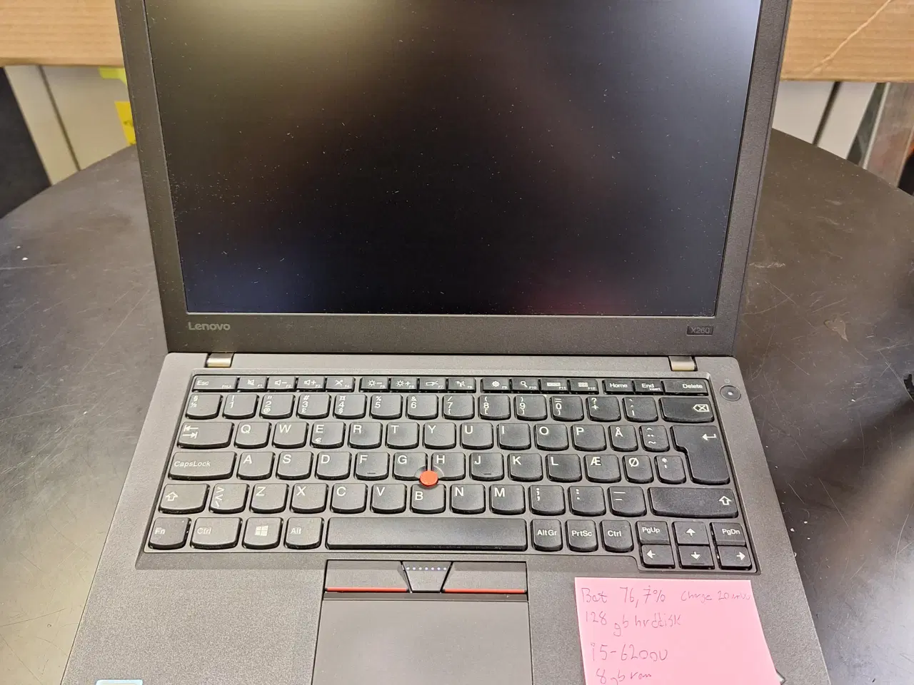 Billede 1 - Lenovo X260 - 128gb SSD - 8gb RAM - i5-6200