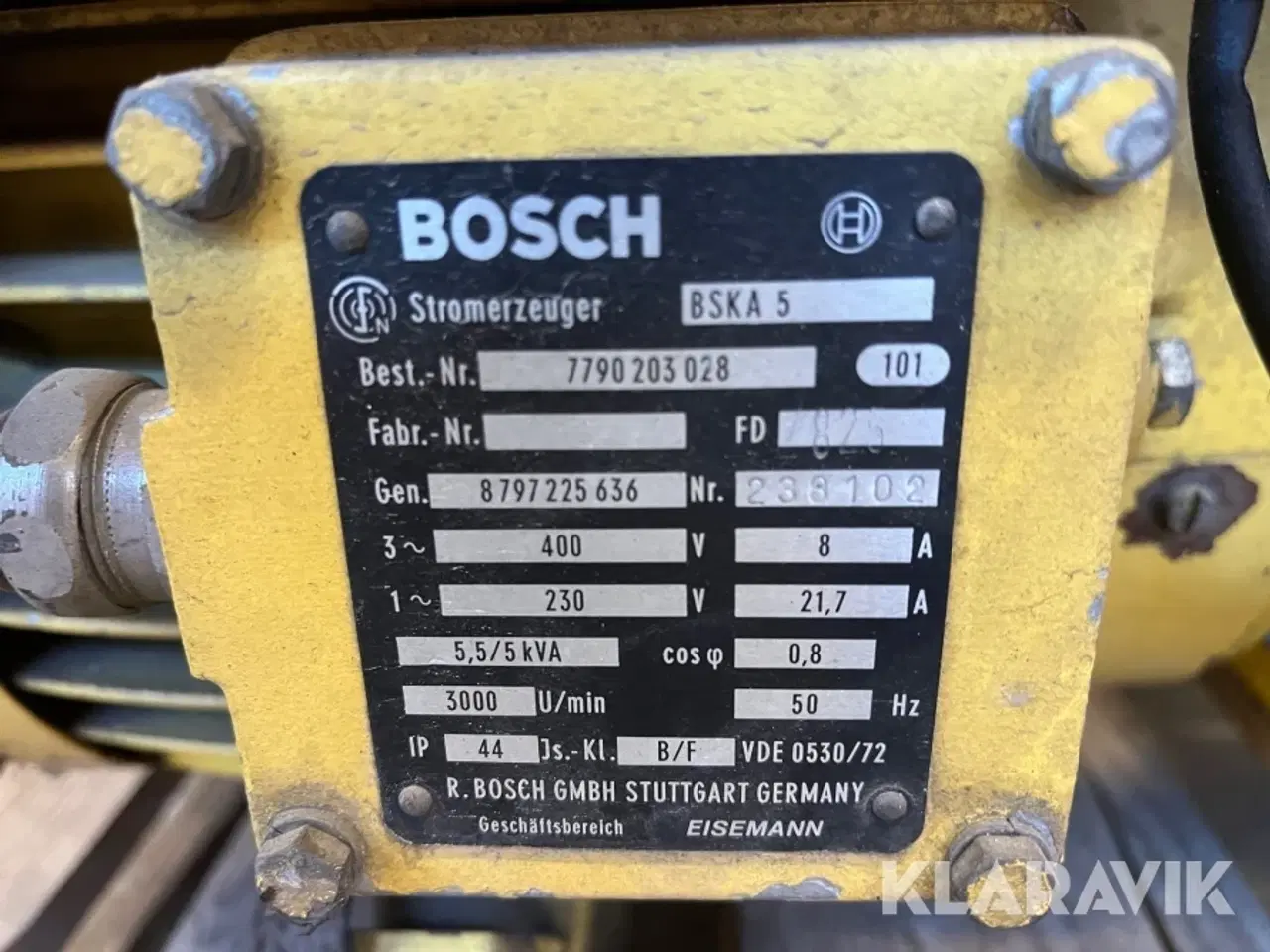Billede 6 - Generator Bosch BSKA 5