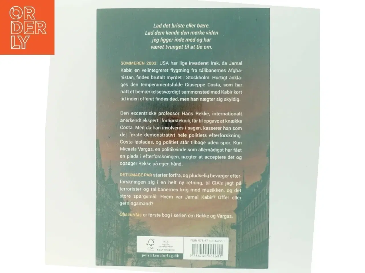 Billede 3 - Obscuritas af David Lagercrantz (Bog)