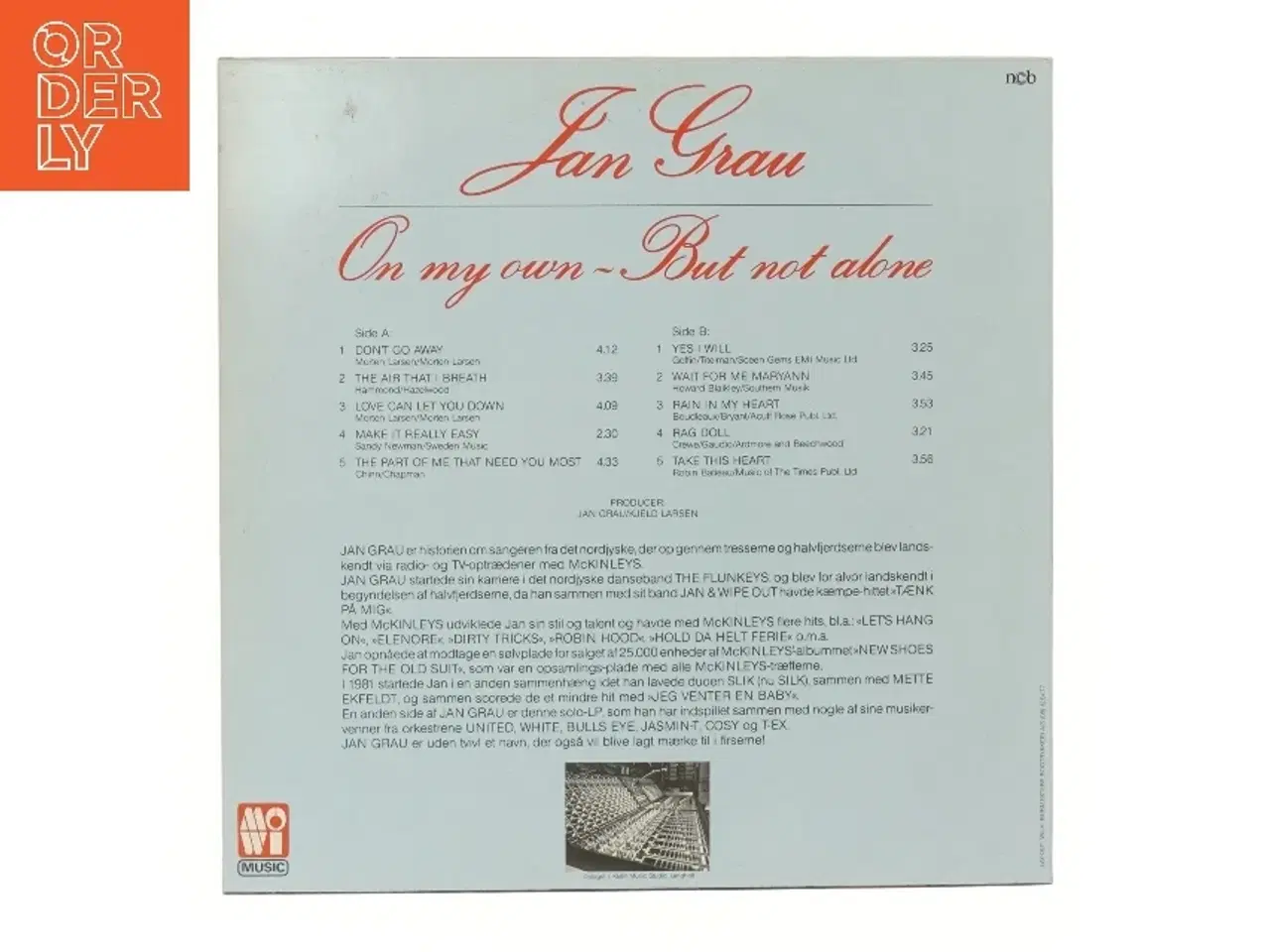 Billede 2 - Jan Grau LP fra Jan Grau