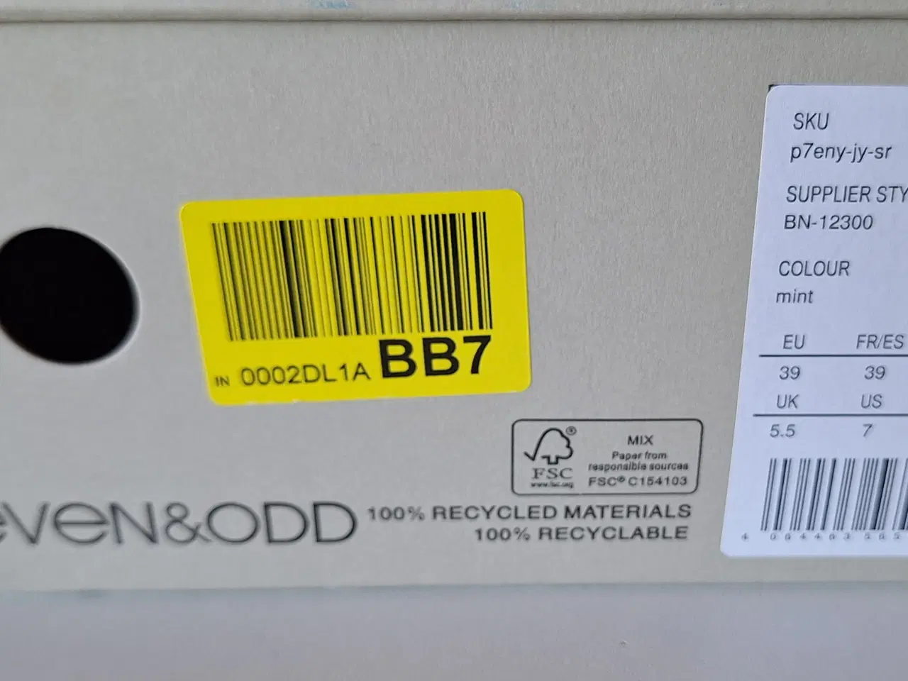 Billede 6 - Flot mintgrøn sandal fra "Even&ODD" sælges.