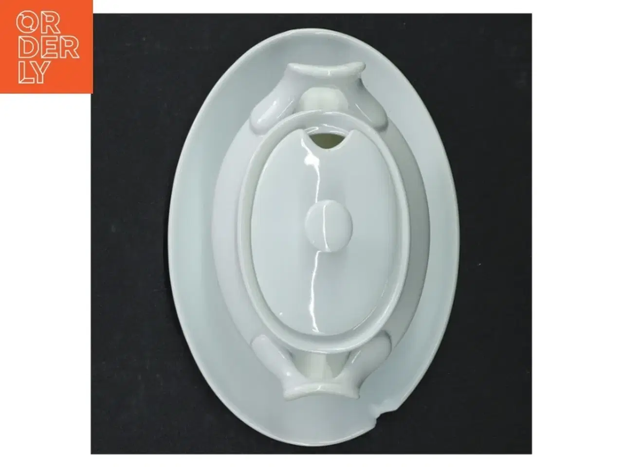 Billede 6 - Porcelæn sovseskål (str. 14 x 10 cm)