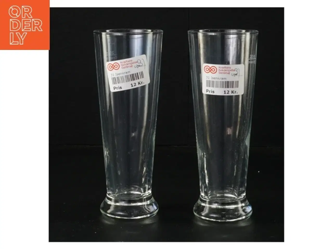 Billede 1 - Høje glas (str. 17 x 6 cm)