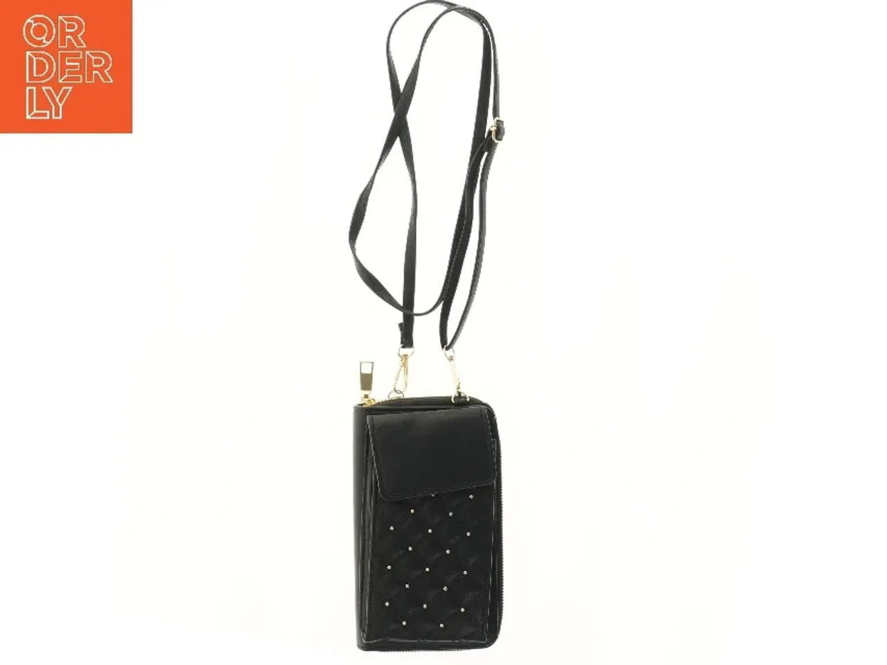 Billede 3 - Sort taske med rem (str. 21x12 cm)