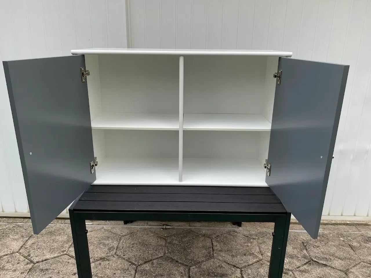 Billede 3 - ⭐️ Mistral Classic 021 snehvid reol m. grafitlåger