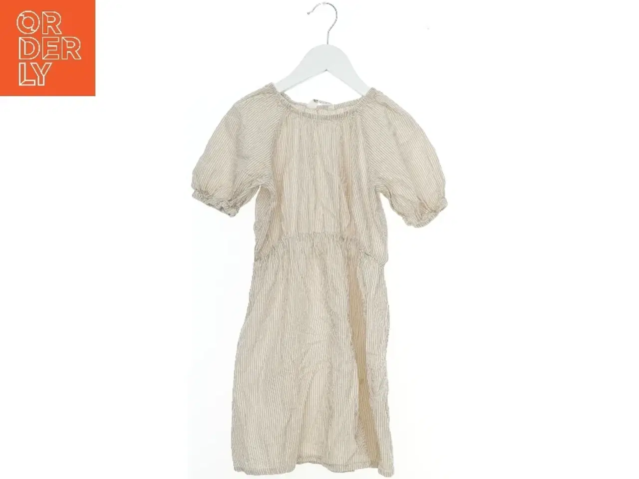 Billede 1 - Stribet kortærmet kjole fra H&M (str. 122)