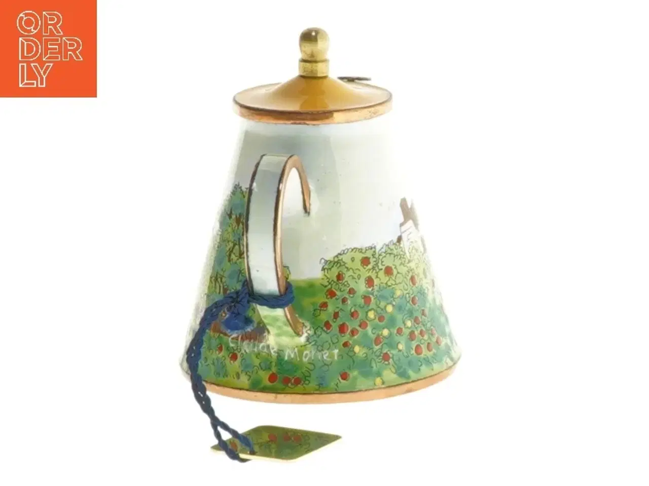 Billede 2 - Dekoreret mini tekande (str. 9,5x8,5 cm)