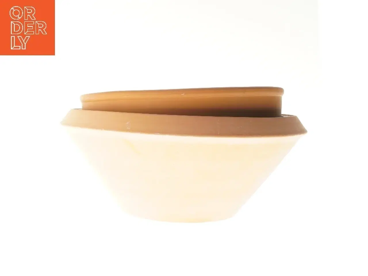 Billede 1 - 1 dejskål og 1 salat skål fra Knabstrup (str. 2 stk Ø 34,5 & 28,5 cm)