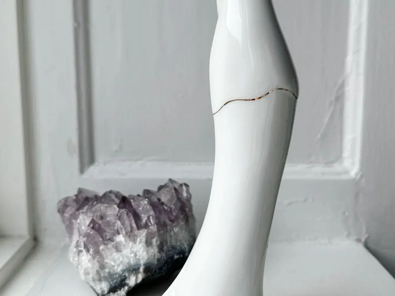Billede 7 - Hvidklædt kvinde, porcelænsfigur