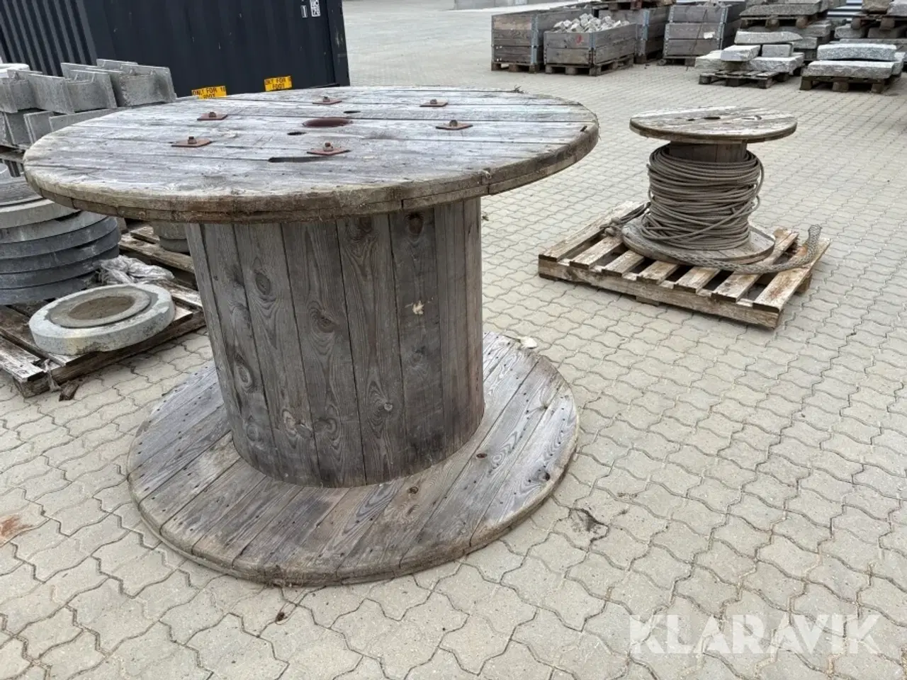 Billede 2 - Lot: Kabeltromler Diameter: 1400/700 mm 2 styk