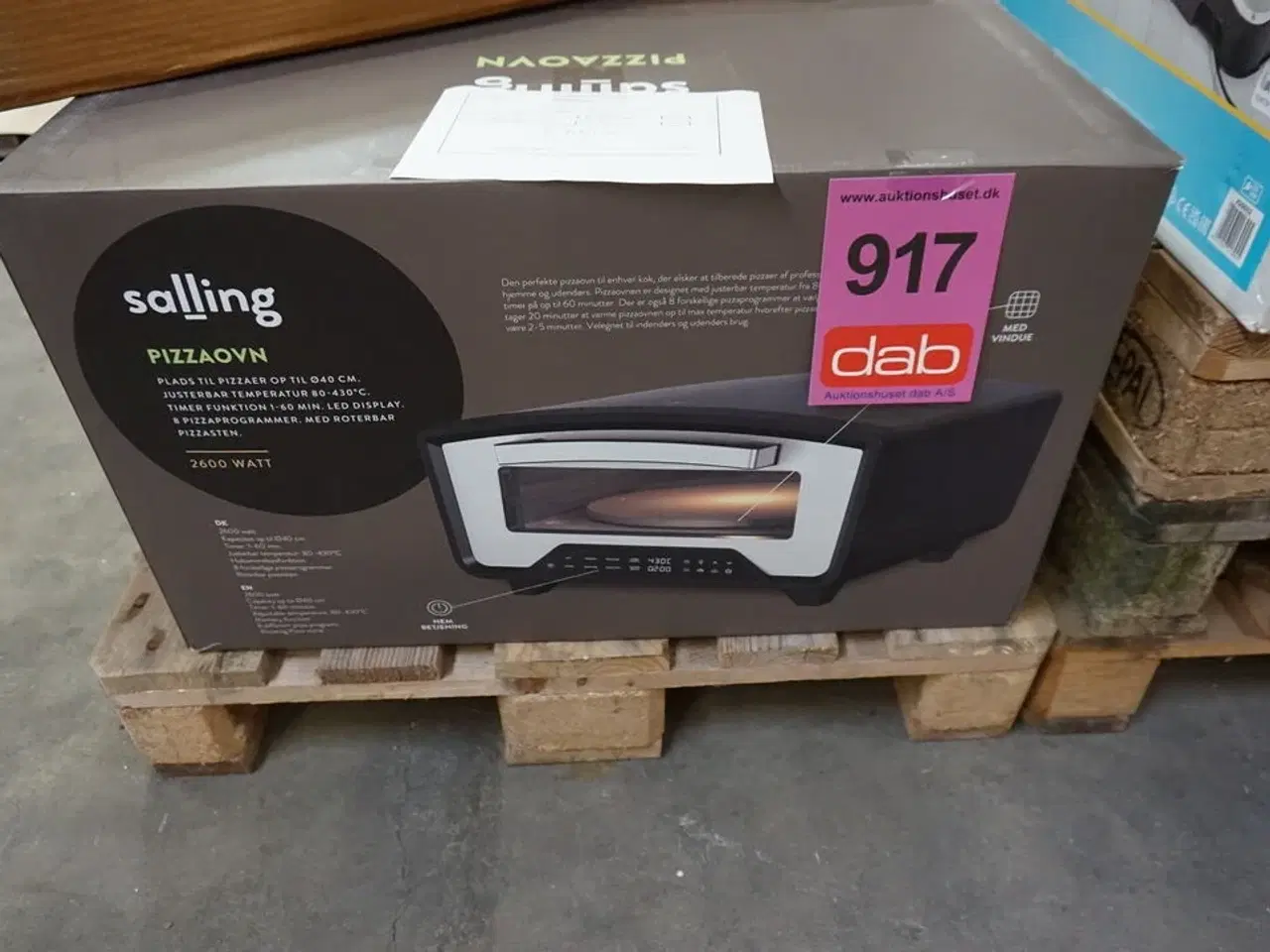 Billede 3 - Salling pizza ovn - Ø40 cm 2600W