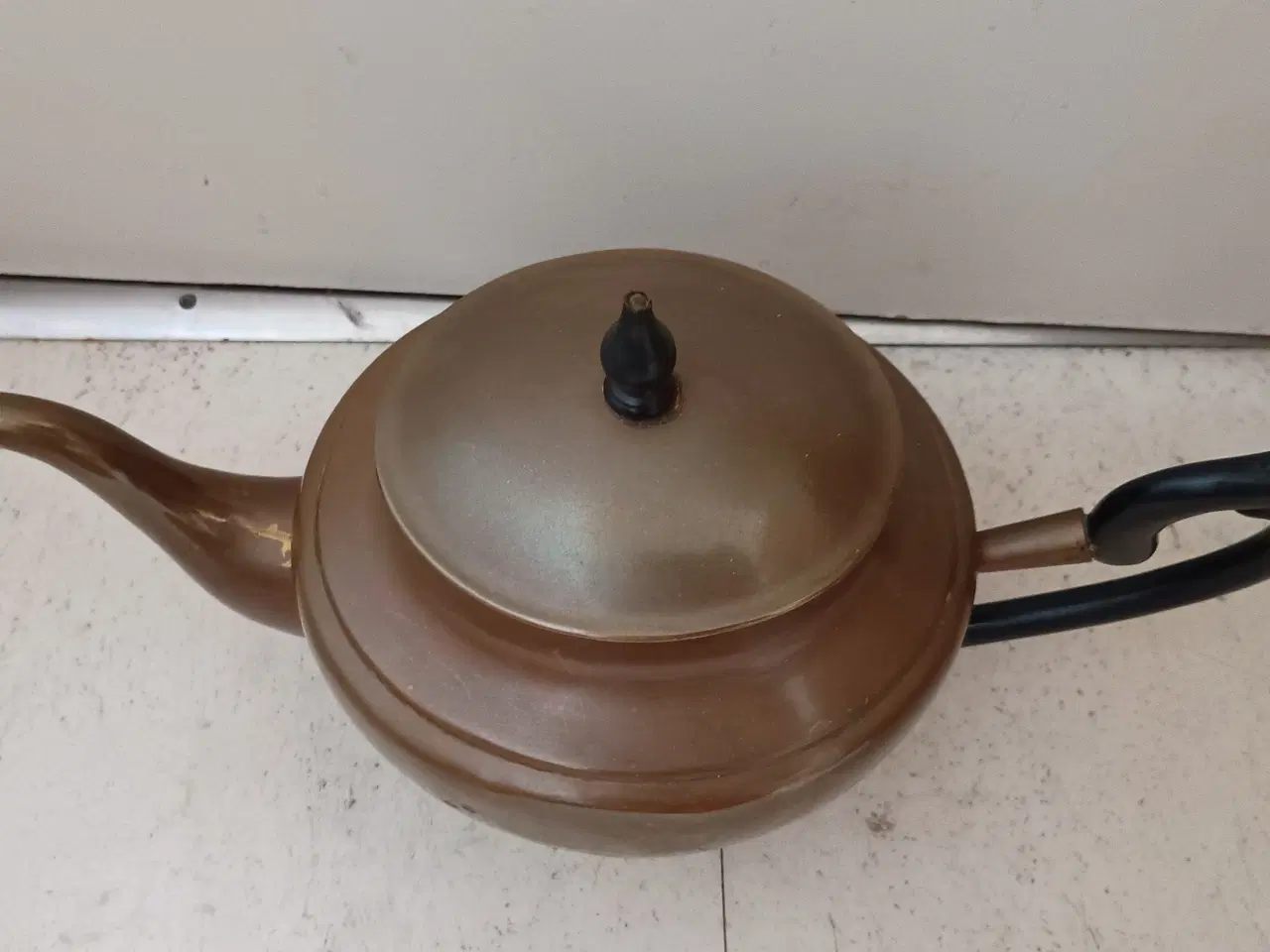 Billede 2 - Gammel tekedel i kobber.