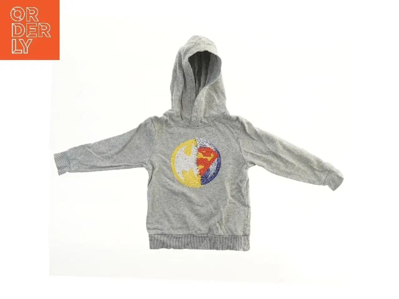 Billede 2 - Grå Hættetrøje med Superhelte Motiv fra H&M (str. 110)