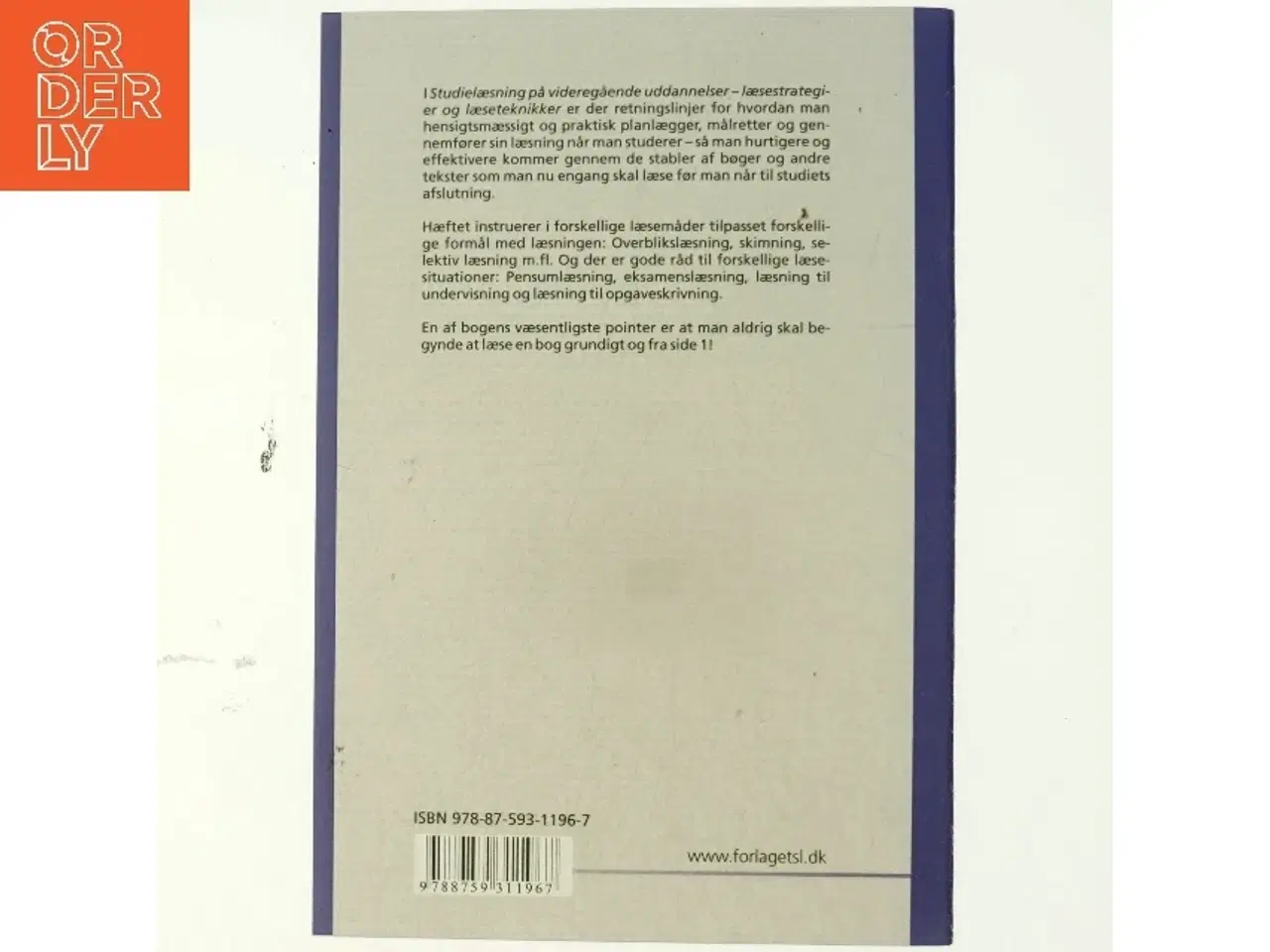 Billede 3 - Studielæsning på videregående uddannelser : læsestrategier og læseteknikker (Bog)