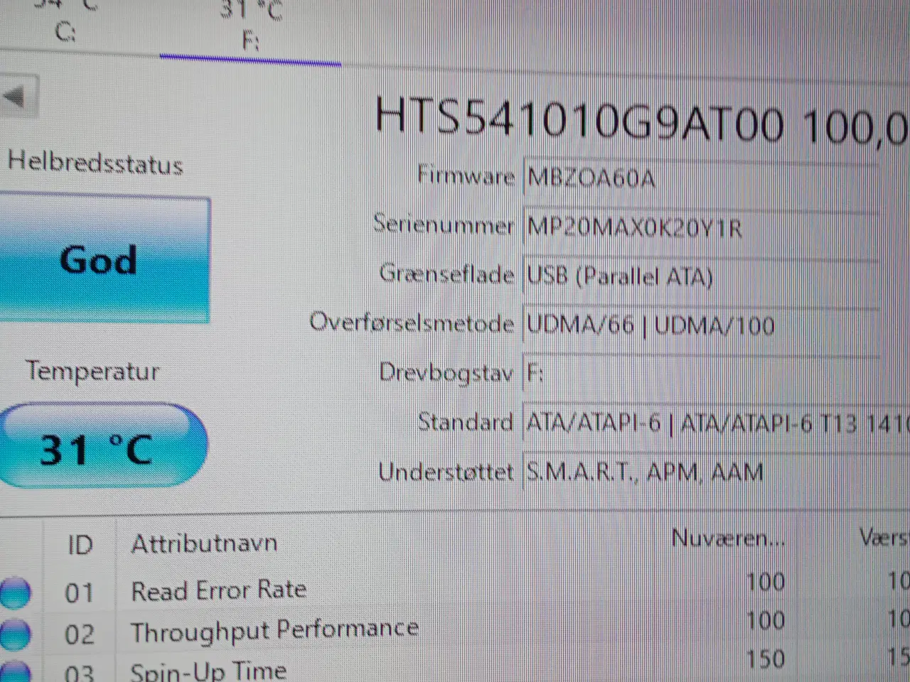 Billede 5 - 2 stk 2.5" ide harddiske 100gb + 40gb