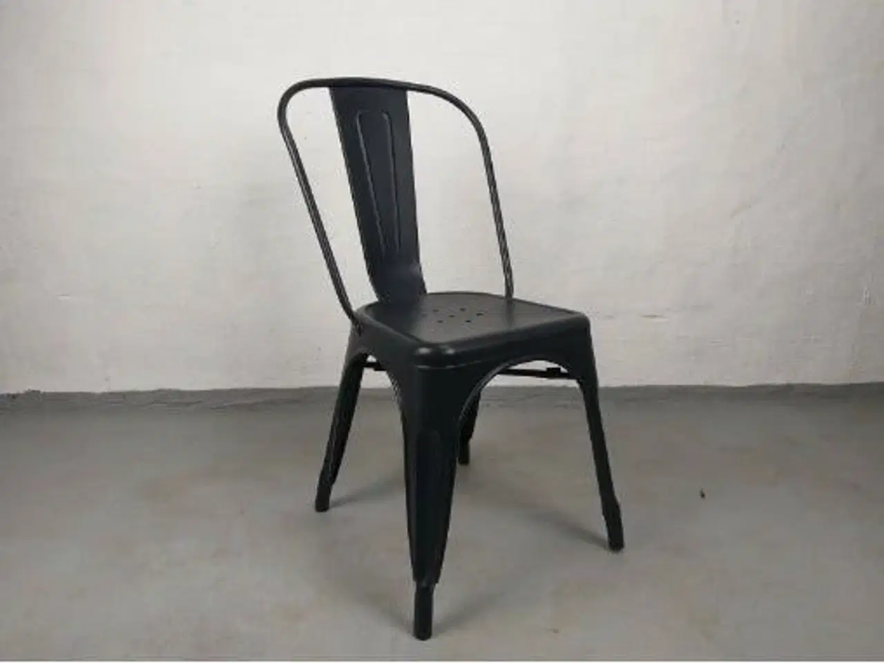 Billede 1 - Fransk inspireret metalstol i vintage stil.