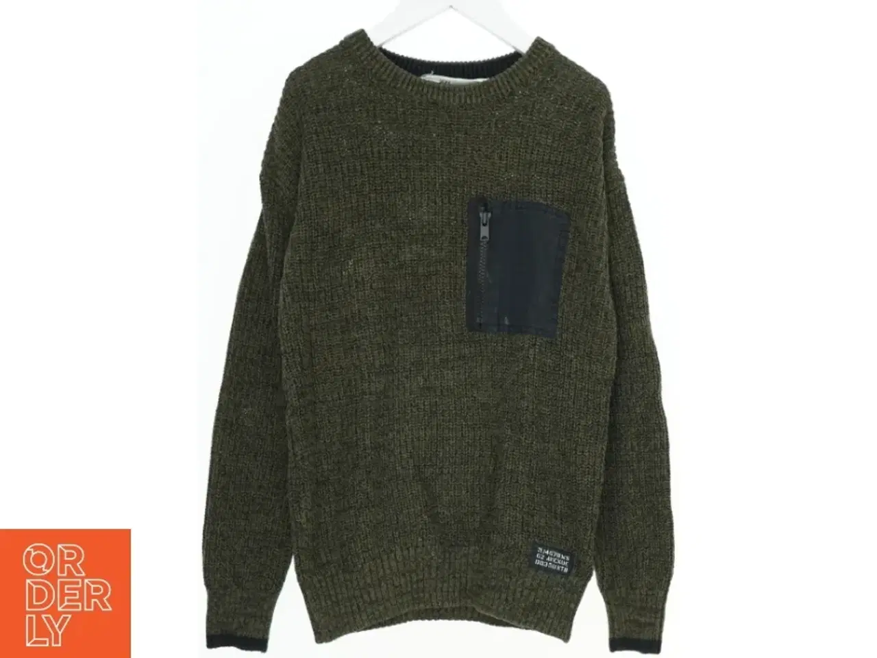 Billede 1 - Striktrøje med lomme fra H&M (str. 140)