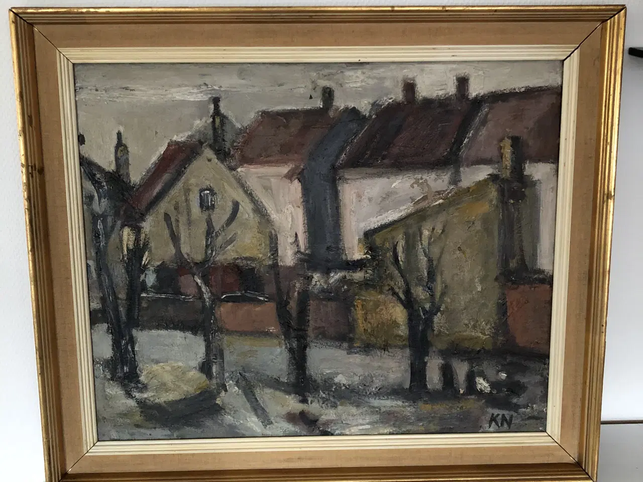 Billede 1 - Flot maleri af Kurt Nedergaard 60x72cm