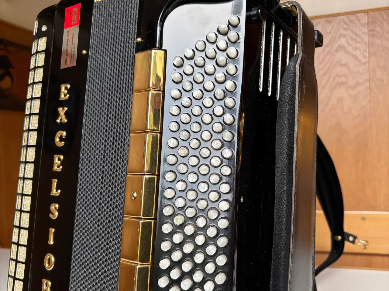 Billede 9 - Excelsior Knapharmonika Model 921 Romance Gold