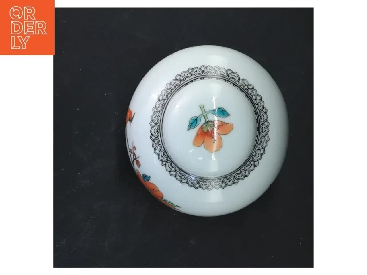 Billede 2 - Kinesisk ingefærkrukke med låg (str. 16x12 cm)