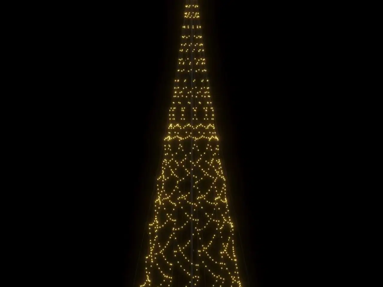 Billede 4 - Kegleformet juletræ 230x800 cm 3000 LED'er varmt hvidt lys