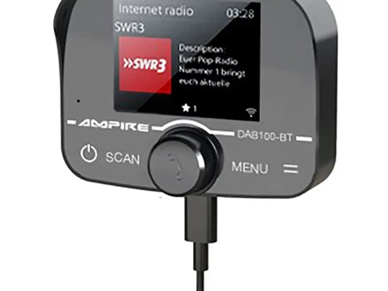 Billede 1 - Ampire håndfri telefoni med DAB+ og A2DPstreamin