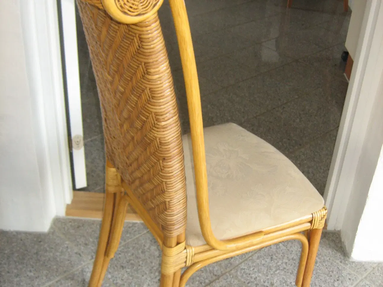 Billede 2 - Flet stol i Bambus Flet