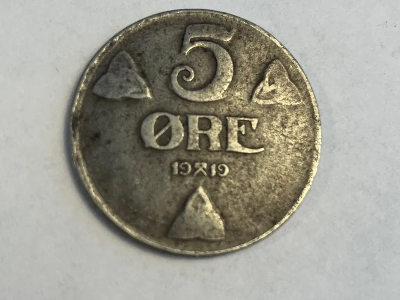 Billede 1 - 5 Øre 1919 Norge