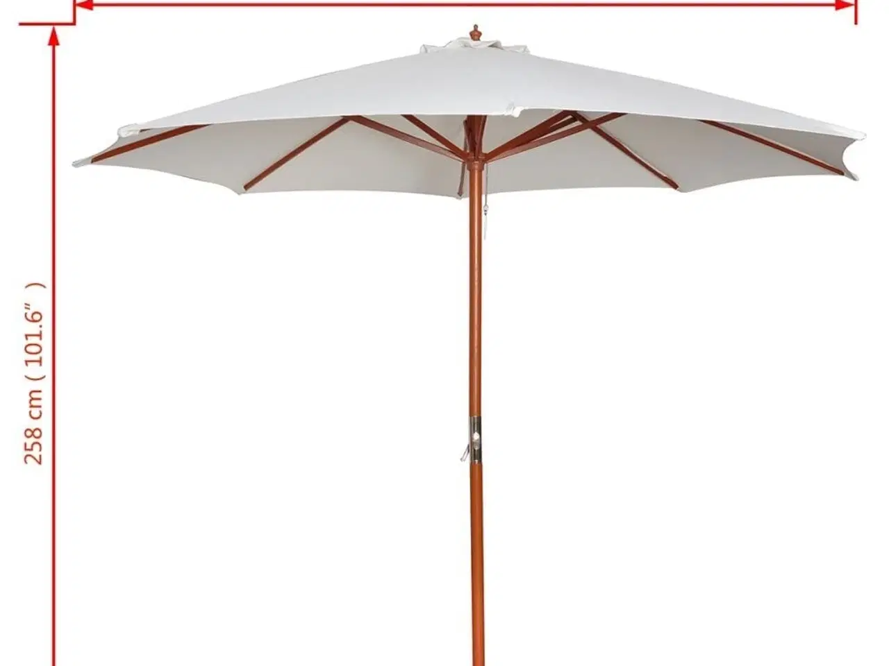 Billede 7 - Parasol 300x258 cm sandfarvet