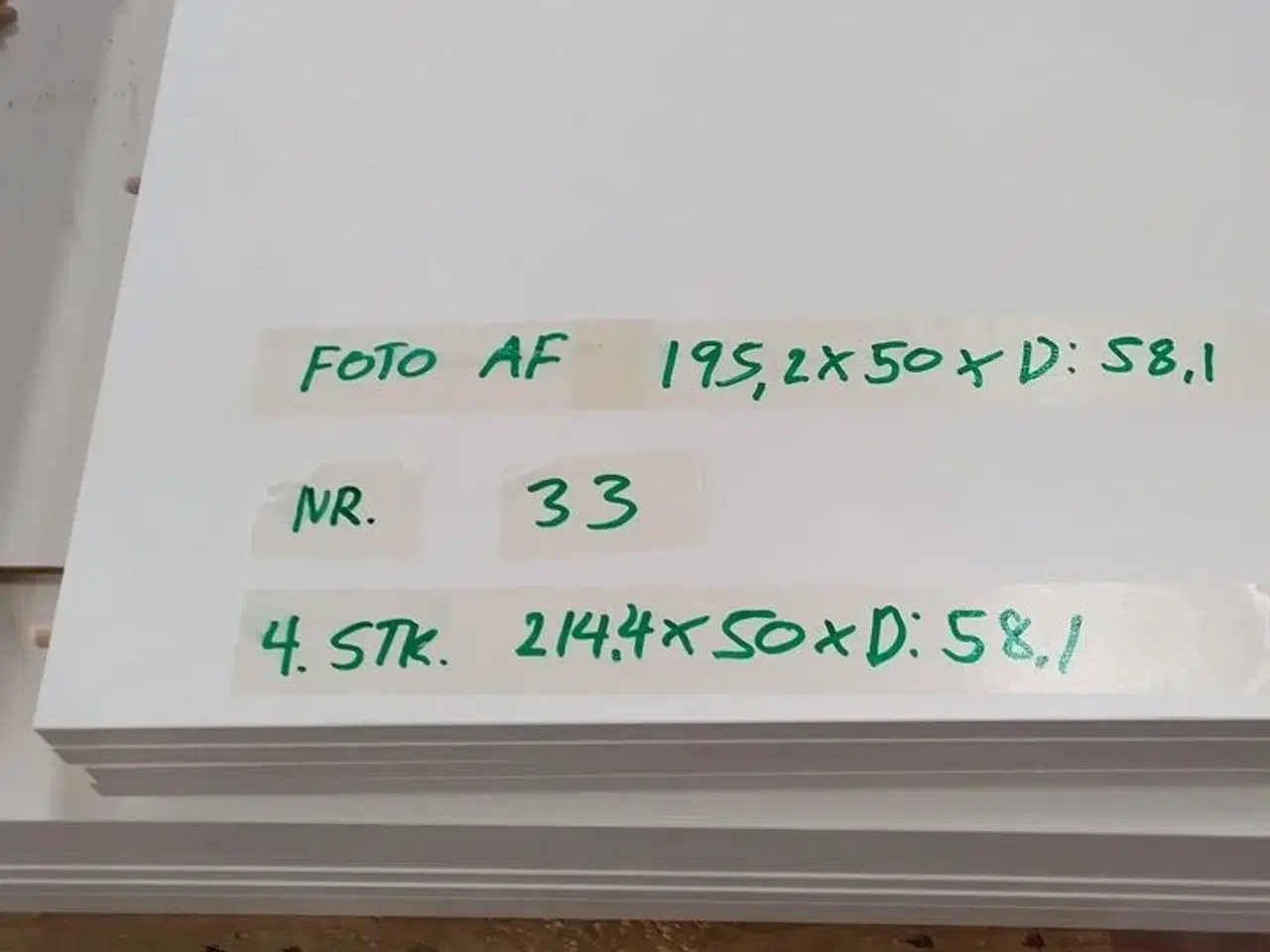 Billede 6 - 4 stk. usamlet højskabe H: 214,4 x B: 50 x D: 58,1 cm uden låger.