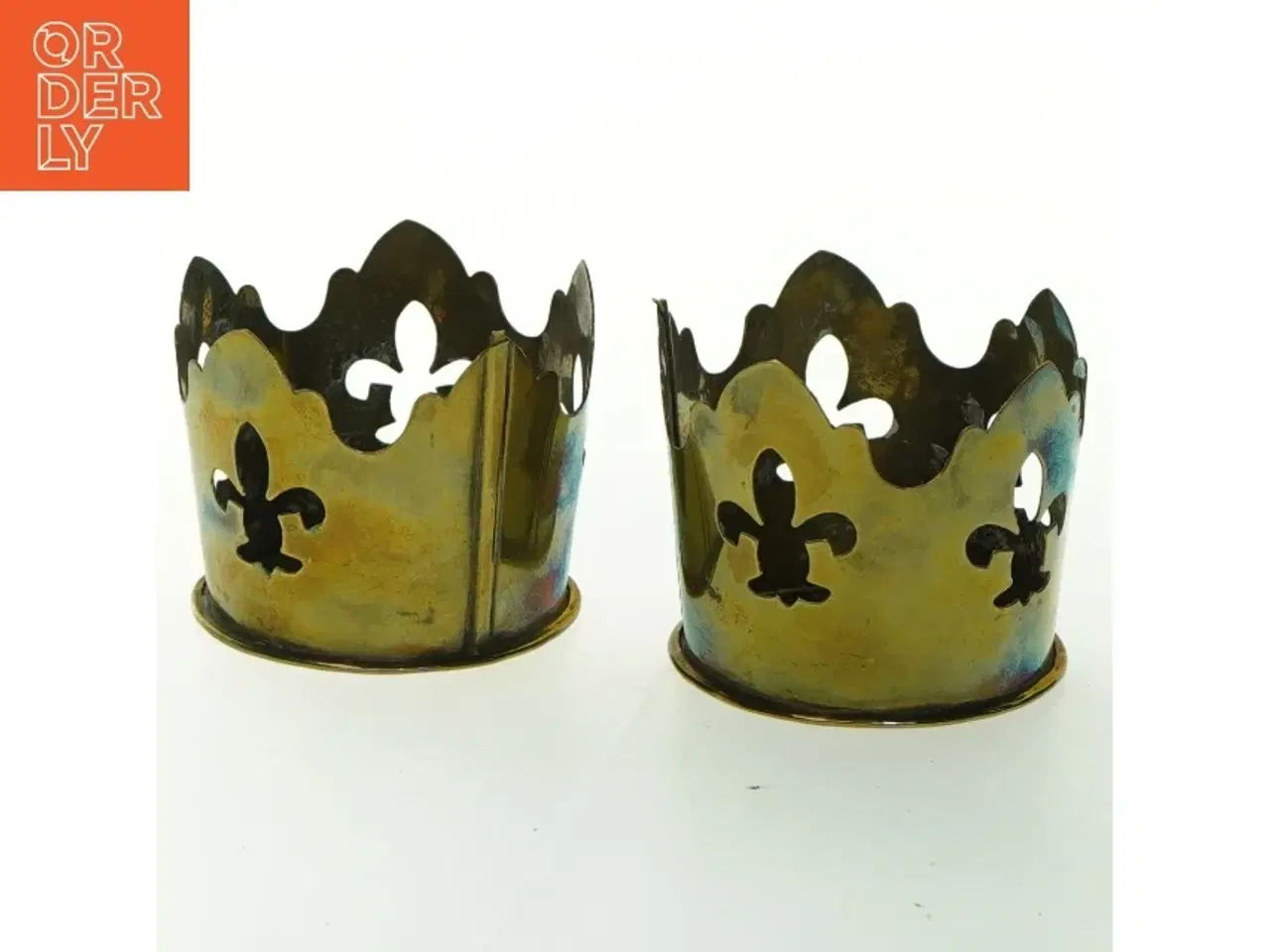 Billede 1 - Messing lysestager (str. 6x6,5 cm)