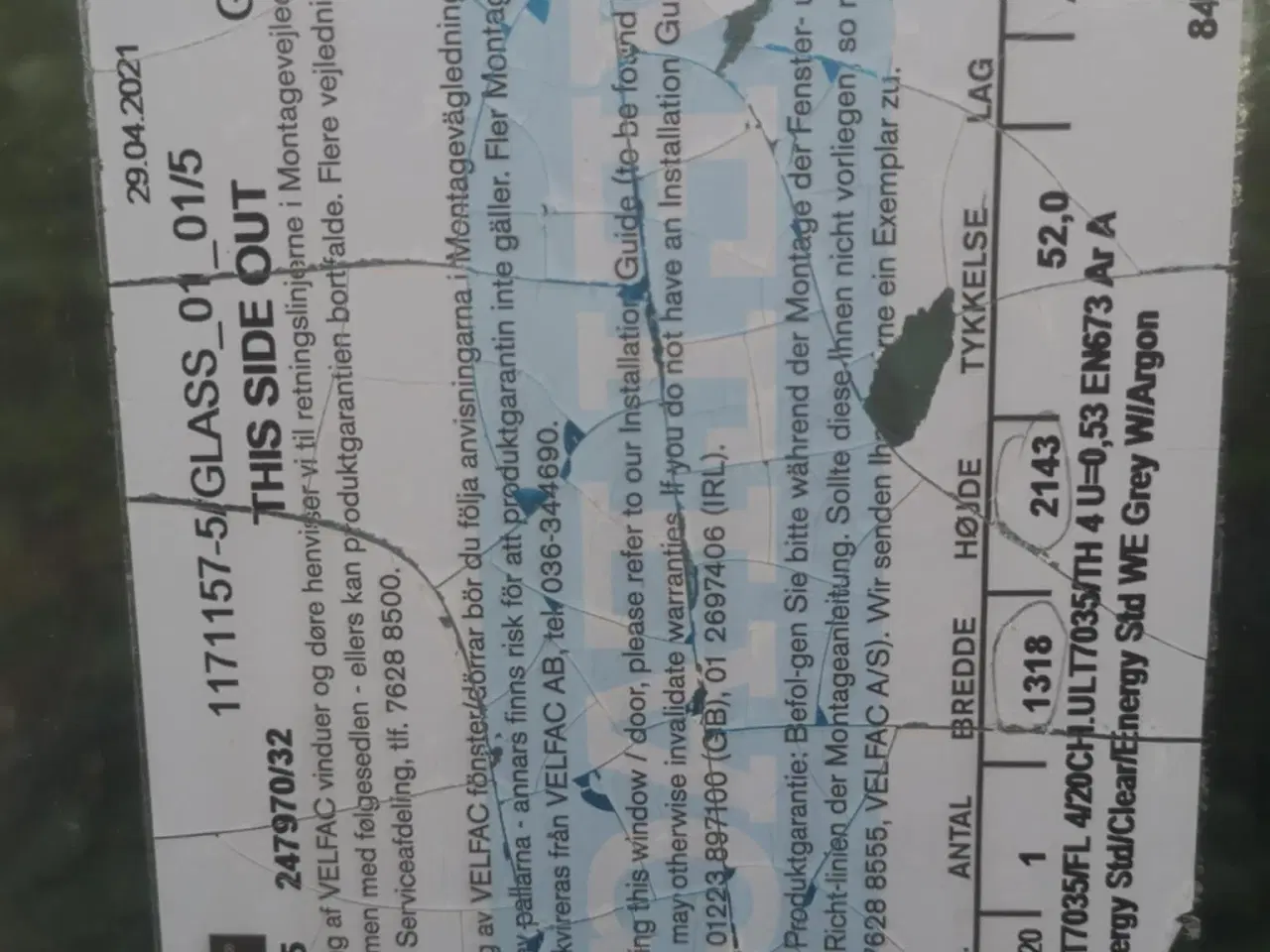 Billede 2 - Velfac termovindue fastkarm