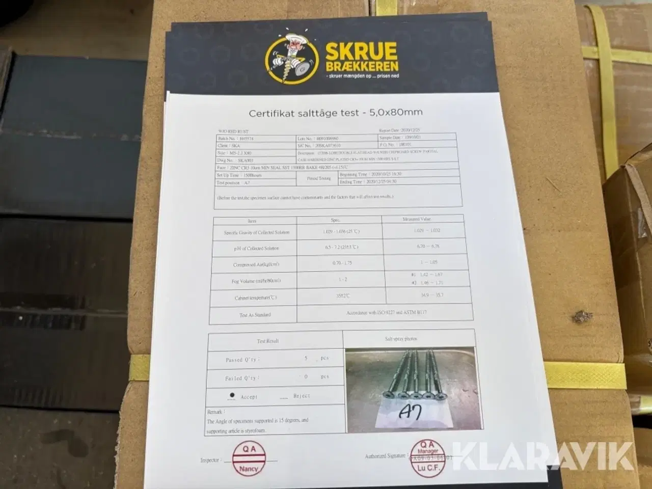 Billede 6 - Skruer Skrue Brækkeren Udendørs spånskrue 27 kasser 1568 styk pr kasse